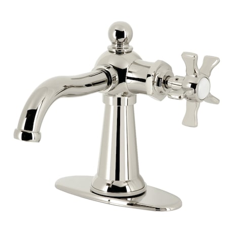 Kingston Brass SingleHandle Bathroom Faucet with Push PopUp, Polished Nickel KSD3546NX